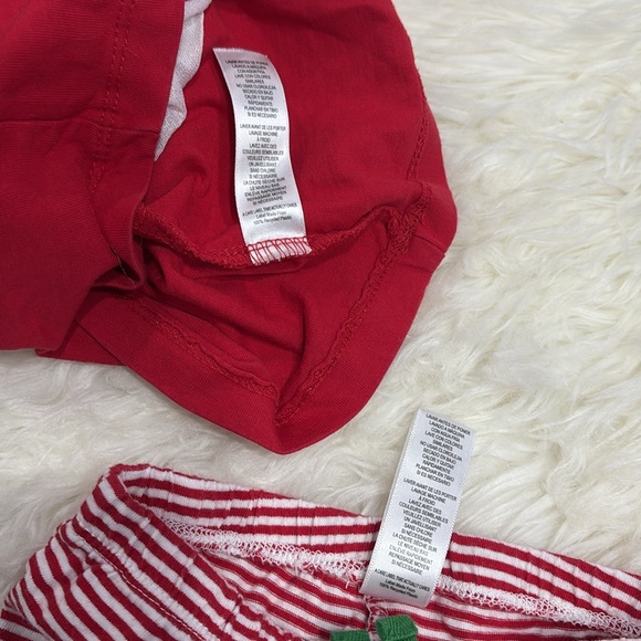 Little Me Baby’s "My First Christmas" 2 Piece Reindeer Set Red White Outfit 9M ! - Picture 6 of 10